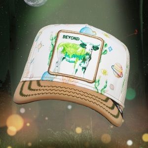 New Goorin Bros Limited Edition Earthbound Beyond Cow Trucker Hat